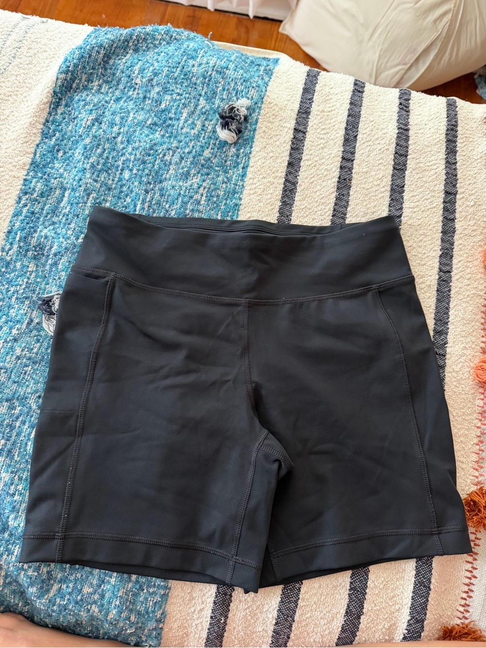 Lole Black High-Rise Athletic Bike Shorts
